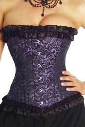 Half Busted Purple Corset