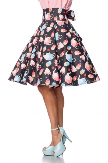 50's hoge taille swing rok Teacup