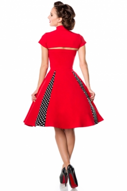 50'S Rockabilly vintage jurk met bolero rood