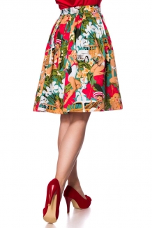 50s geplooide swing rok Camelia