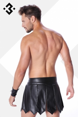 Heren Eco-leer stoere gladiator rok