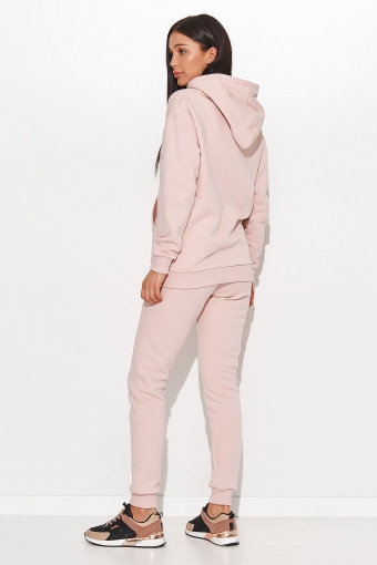 Fijn gebreide loungewear set pink