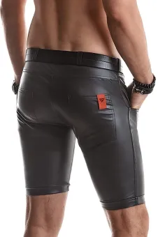 Heren wetlook shorts