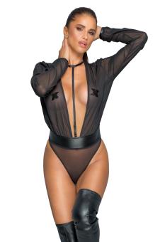 Lange Mouwen Gaas Bodysuit