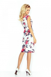 Sexy mid-length bodycon jurk bloemen print