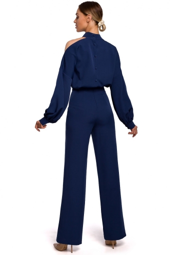 Sophisticated avond jumpsuit saphire