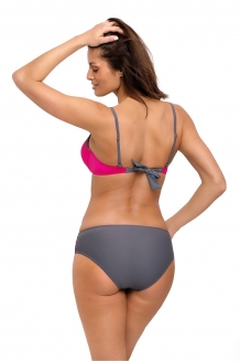 Trendy beugel push-up bikini met vlindermotief fuschia